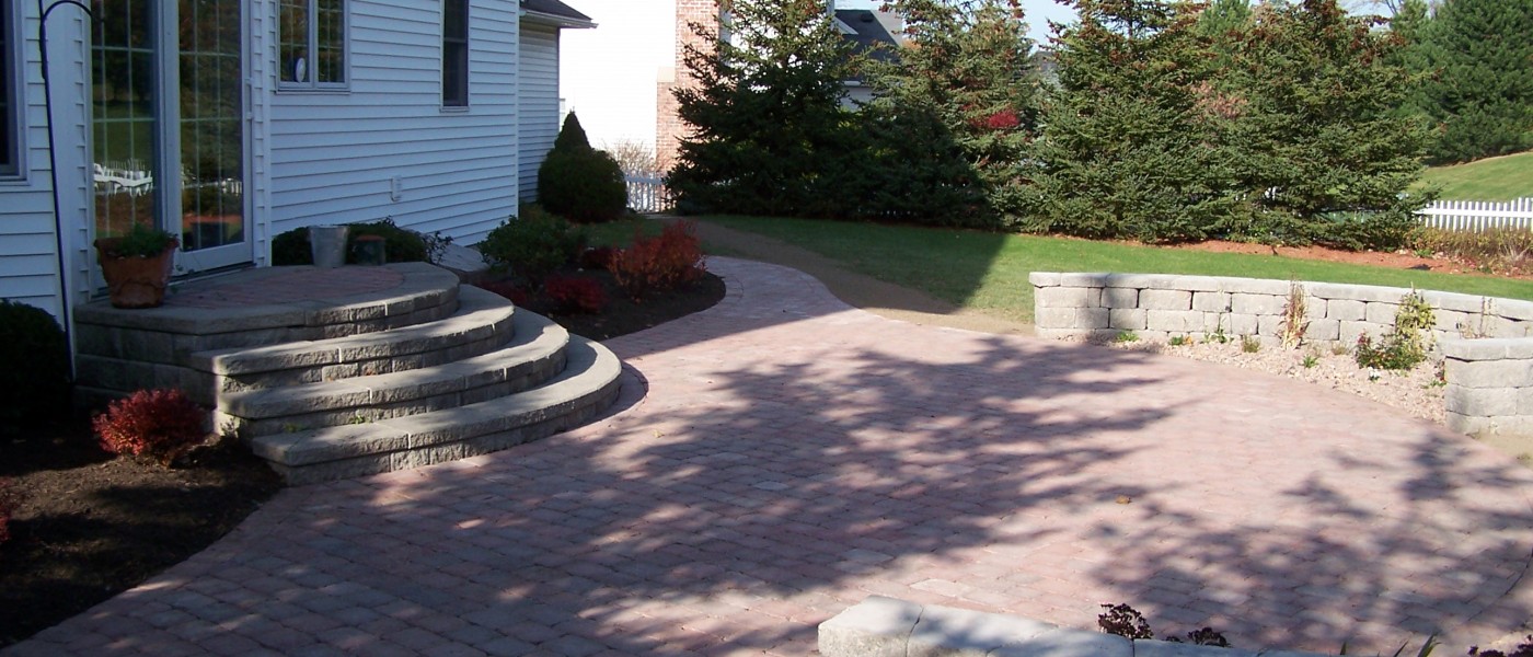 Patio and steps by Broccolo Tree and Lawn Care